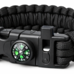 Paracord Bracelet with compass and whistle